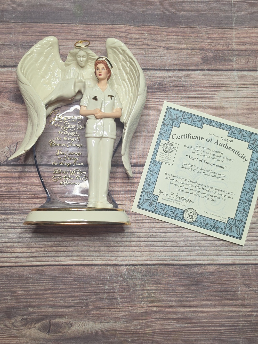 The Bradford Exchange Heavens Gentle Touch "Angel Of Compassion" RN Nurse